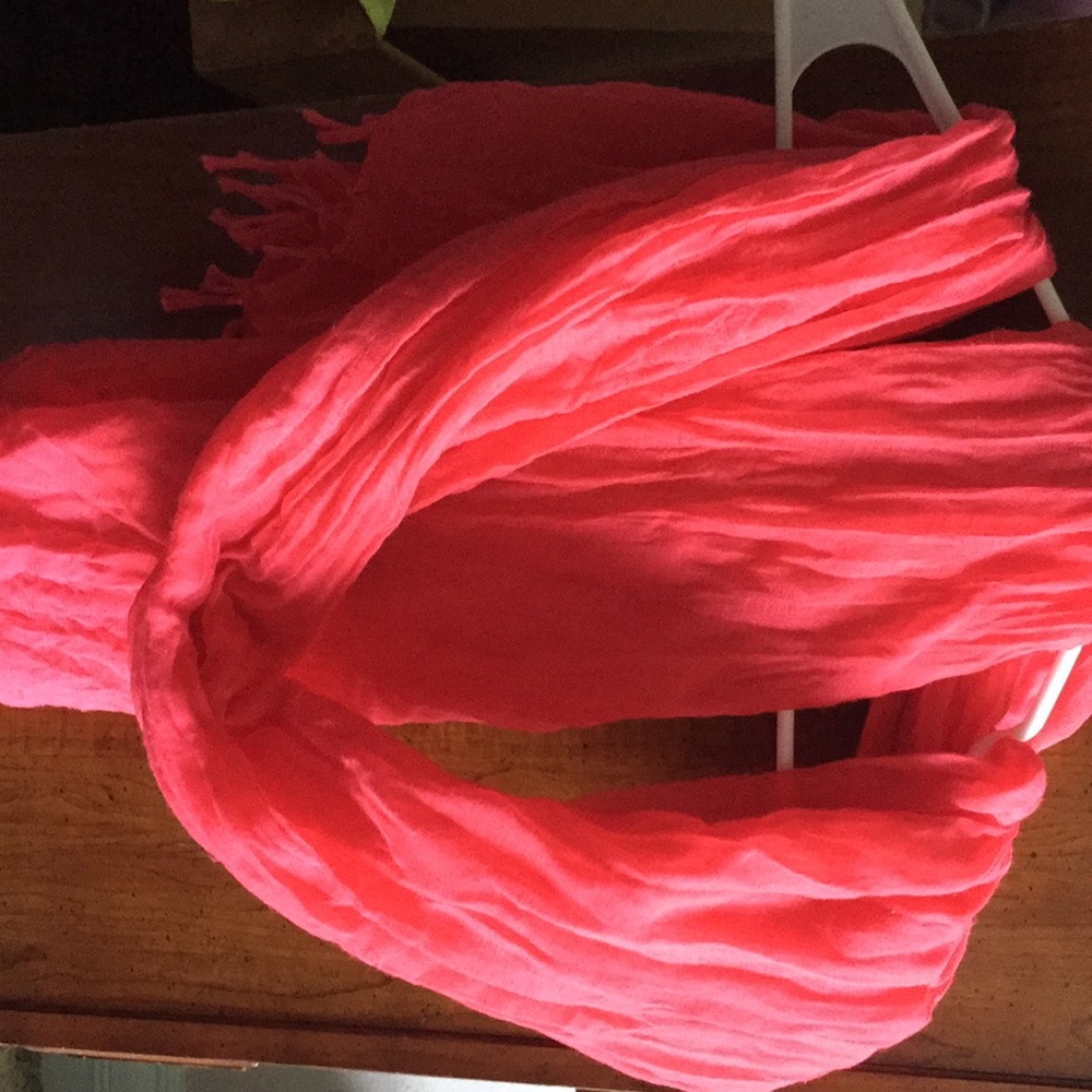 Large sheet pink scarf